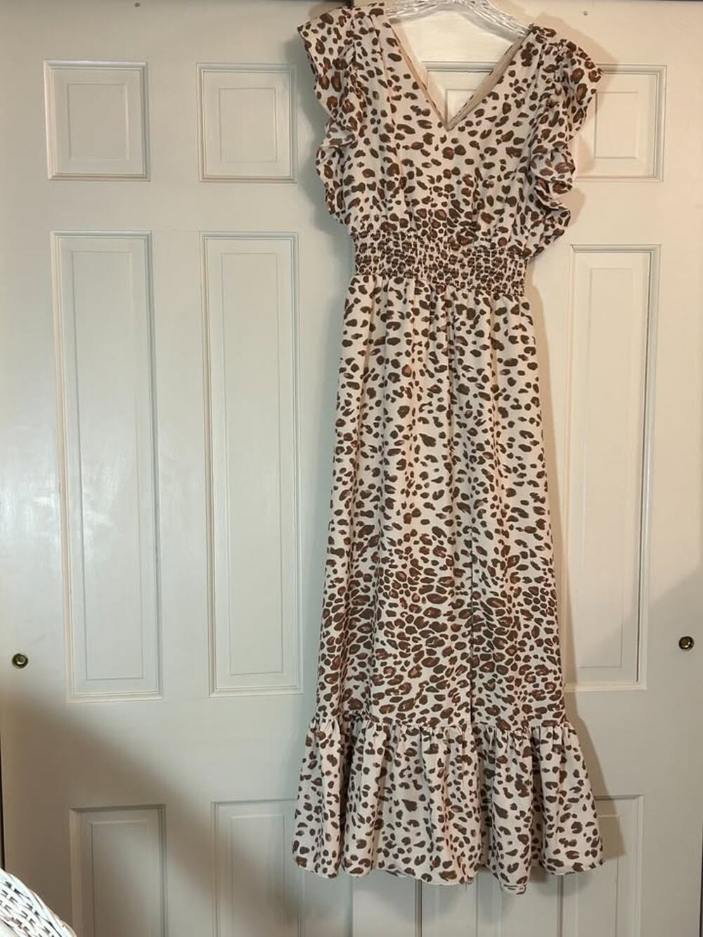 Express Leopard Print Maxi Dress